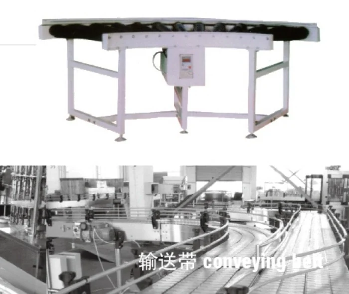 Allot Tech bottle conveyor and accumulation reference from the supplied machinery brochure