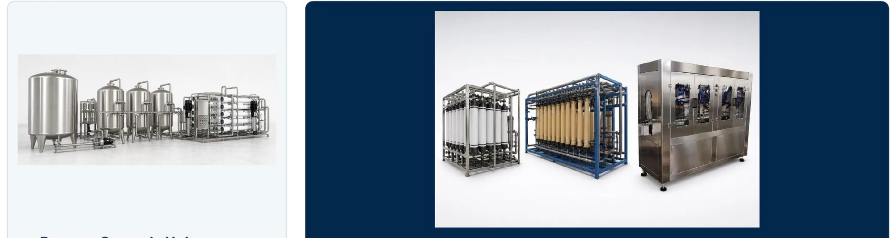 Allot Tech reverse osmosis ultrafiltration and bottle drying equipment references from the supplied catalog